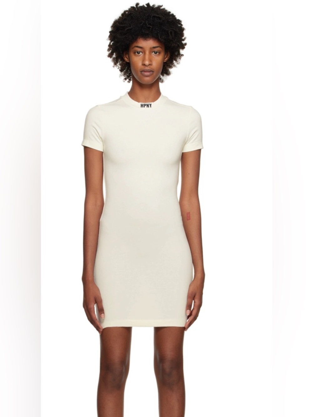 Heron Preston White 'HPNY' Minidress